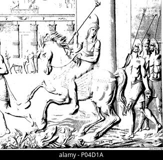 . Inglese: Fleuron dal libro: una descrizione della libreria a Merly nella contea di Dorset. = Descrizione de la Bibliothèque de Merly dans le Comté de Dorset. 86 Una descrizione della libreria a Merly nella contea del Dorset Fleuron T088028-17 Foto Stock
