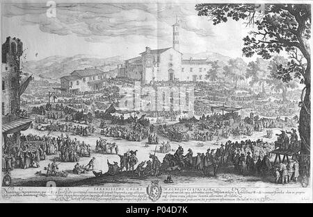 . La Foire de l'Impruneta . 1620. Jacques Callot (1592-1635) Descrizione incisore francese, disegnatore e incisore Data di nascita e morte tra il 25 marzo 1592 e 21 Agosto 1592 25 marzo 1635 Luogo di nascita e morte Nancy Nancy sede di lavoro Nancy, Firenze, Torino, Roma, Breda, Bruxelles, Parigi competente controllo : Q460124 VIAF:?ISNI 19687783:?0000 0001 2122 9857 *** ULAN:?500021688 LCCN:?n50032190 NLA:?35024962 WorldCat 12 Jacques Callot - La Foire d'Impruneta, 1620 Foto Stock