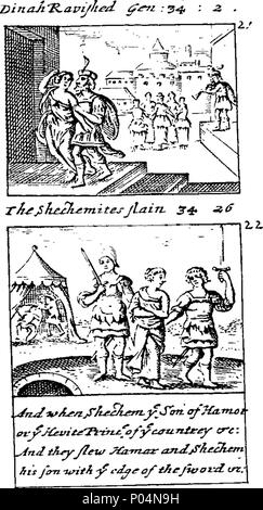 . Inglese: Fleuron dal libro: Una compendiosa storia del Vecchio e del Nuovo Testamento, estratta dalla Sacra Bibbia, e adatto a tutte le capacità. Per cui il lettore può essere attivata in un modo facile e rapido, a diventare imparato nelle Sacre Scritture. Con 120 rame-piastre. 56 UNA compendiosa storia del Vecchio e del Nuovo Testamento, estratta dalla Sacra Bibbia, e atta a tutte le capacità Fleuron T164172-18 Foto Stock