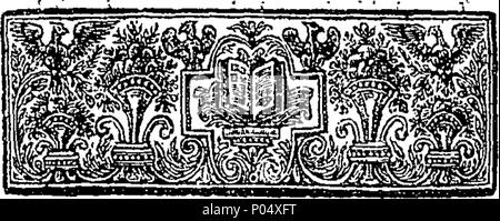 . Inglese: Fleuron dal libro: una confessione di fede, al publick ordinazione di Thomas Bradbury. Con una esortazione a ministro e persone. Dal Reverendo Sig. Giovanni doccia. 72 una confessione di fede, al publick ordinazione di Thomas Bradbury Fleuron T060257-1 Foto Stock