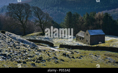 Bell Hagg Granaio, il Peak District, Inghilterra (5) Foto Stock