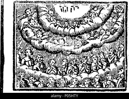 . Inglese: Fleuron dal libro: un dialogo tra un cieco e la morte. Da Richard Standfast, fine Ministro della Christ-Church nella città di Bristol. Inoltre, la grande assise o, Cristo certo e la comparsa improvvisa di giudizio. Essendo gravi considerazioni su questi quattro cose ultime, morte, sentenza, il cielo e l'Inferno da John Bunyan, autore dell'Pilgrion il progresso immettere'd secondo la legge. 89 un dialogo tra un cieco e la morte Fleuron T058480-4 Foto Stock