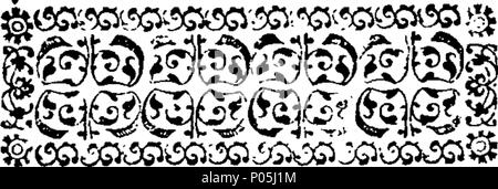 . Inglese: Fleuron dal libro: un dialogo tra due inglesi, all'Aia. A cui si aggiunge la copia originale in francese. 89 un dialogo tra due inglesi, all'Aia. A cui si aggiunge la copia originale in francese. Fleuron N006363-1 Foto Stock