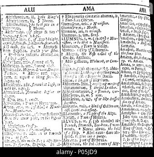 . Inglese: Fleuron dal libro: un dizionario, English-Latin e Latin-English; contenente tutte le cose necessarie per la traduzione della lingua sia nell'altro. ... La sesta edizione, ingrandita. Da Eliseo Coles, ... 90 UN DIZIONARIO, English-Latin e Latin-English; contenente tutte le cose necessarie per la traduzione di lingua sia in altri Fleuron n009205-18 Foto Stock