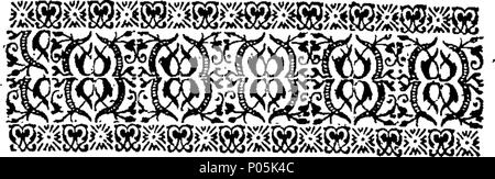 . Inglese: Fleuron dal libro: un discorso concernente il carattere di un gentiluomo: da una persona di qualità. 90 un discorso concernente il carattere di un gentleman - da parte di una persona di qualità. Fleuron T080695-6 Foto Stock