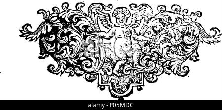 . Inglese: Fleuron dal libro: un discorso di pesci e pesci-stagni. Fatto da una persona di onore. 92 un discorso di pesci e pesci-stagni. Fatto da una persona di onore. Fleuron T071363-42 Foto Stock