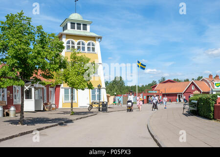 Astrid Lindgrens world in Vimmerby. Si tratta di un popolare parco a tema in Svezia sulla base le favole e racconti di Astrid Lindgren. Foto Stock