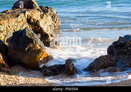 Golfo del Bengala e sul Mare delle Andamane, Chidiya Tapu, Port Blair, Andaman e Nicobar Foto Stock