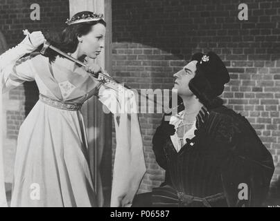 Pellicola originale titolo: Richard III. Titolo inglese: Richard III. Regista: Laurence Olivier. Anno: 1955. Stelle: CLAIRE BLOOM; Laurence Olivier. Credito: OLIVIER PUNGOLI/London Film/big ben film / Album Foto Stock