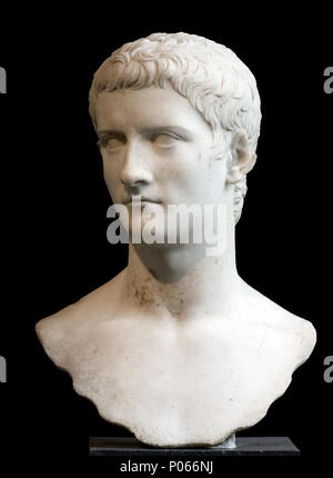 . Il marmo busto dell'imperatore gaio, noto come Caligola . tra 37 e 41 AD 6 Caligola - MET - 14.37 Foto Stock
