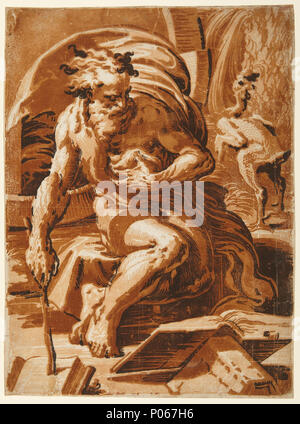 . Diogene . (Ca. 1524 - 1527) 15 Ugo da Carpi - Diogenes - Google Art Project Foto Stock