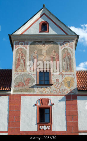 Hohenfurth, Repubblica Ceca, biblioteca del monastero di Vyssi Brod Monastero Foto Stock