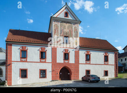 Hohenfurth, Repubblica Ceca, biblioteca del monastero di Vyssi Brod Monastero Foto Stock