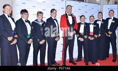 Londra, UK, 9 giugno 2018. DIVA Magazine Awards 2018 Royal Navy Credito: Caron Watson/Alamy Live News Foto Stock