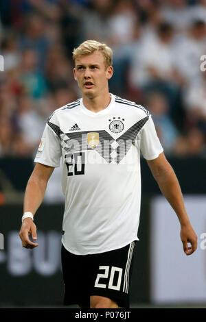 Leverkusen, Germania, 8 giugno 2018. Partita internazionale di calcio - amichevole Germania (GER) - Arabia Saudita (SAU ) 2-1 in Bay-Arena Stadium di Leverkusen su 08. Giugno 2018 Julian BRANDT (GER) Foto : Norbert Schmidt, Duesseldorf Credito: norbert schmidt/Alamy Live News Foto Stock