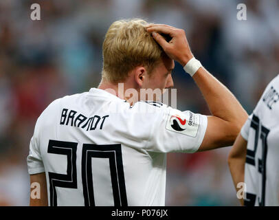 Leverkusen, Germania, 8 giugno 2018. Partita internazionale di calcio - amichevole Germania (GER) - Arabia Saudita (SAU ) 2-1 in Bay-Arena Stadium di Leverkusen su 08. Giugno 2018 Julian BRANDT (GER) Foto : Norbert Schmidt, Duesseldorf Credito: norbert schmidt/Alamy Live News Foto Stock