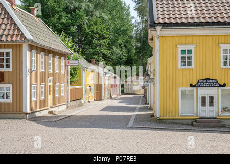 La città in miniatura in Astrid Lindgrens world. Si tratta di un popolare parco a tema in Svezia sulla base le favole e racconti di Astrid Lindgren. Foto Stock