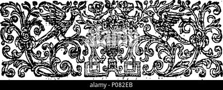 . Inglese: Fleuron dal libro: una lettera da parte di un uomo per il suo compagno di creature, relative a diversi punti importanti della religione e della moralità: annunziando il potere che abbiamo oltre i nostri pensieri e i vantaggi derivanti da un corretto esercizio della stessa. 119 una lettera da parte di un uomo per il suo compagno-creature Fleuron T100777-2 Foto Stock