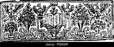 . Inglese: Fleuron dal libro: una lettera al sig. Dodwell; in cui tutti gli argomenti nel suo discorso epistolare contro l'immortalità dell'anima sono particolarmente risposto, e il giudizio dei Padri relativa che importa realmente rappresentati. Insieme con una difesa di un argomento fatto uso di nella citata lettera al sig. Dodwell, provare l'immaterialità e immortalità naturale dell'anima. In quattro lettere alle autorità r di alcune osservazioni, &c. A cui si aggiungono, alcune riflessioni su quella parte di un libro chiamato Amyntor, che si riferisce agli scritti dei Padri primitivi, e la Canon Foto Stock