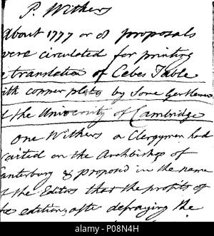 . Inglese: Fleuron dal libro: una lettera al p. Samuel Dennis, D. D. vicecancelliere di Oxford e Presidente del Collegio S. Giovanni: in risposta ad una lettera firmata Vindex, il St James cronaca del XVI di ottobre 1783. Dal Rev. Philip garrese, D.D. 125 una lettera al Rev Fleuron N019720-1 Foto Stock