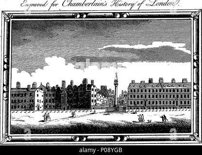 . Inglese: Fleuron dal libro: un nuovo e compleat storia e di sondaggio della città di Londra e di Westminster, il borough di Southwark, e parti adiacenti; fin dai primi conti, all'inizio dell'anno 1770. ... 140 Un nuovo e compleat storia e di sondaggio della città di Londra e di Westminster Fleuron T174314-48 Foto Stock