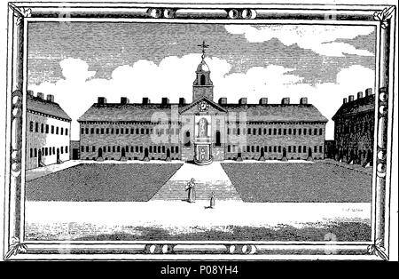 . Inglese: Fleuron dal libro: un nuovo e compleat storia e di sondaggio della città di Londra e di Westminster, il borough di Southwark, e parti adiacenti; fin dai primi conti, all'inizio dell'anno 1770. ... 140 Un nuovo e compleat storia e di sondaggio della città di Londra e di Westminster Fleuron T174314-52 Foto Stock