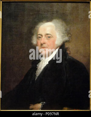 . Inglese: John Adams . tra circa 1800 e circa 1815. Gilbert Stuart; foto caricata Daderot 12 John Adams da Gilbert Stuart, c. 1800-1815, olio su tela - National Gallery of Art di Washington - DSC09727 Foto Stock