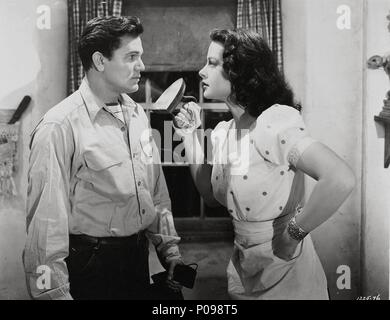 Pellicola originale titolo: TORTILLA FLAT. Titolo inglese: TORTILLA FLAT. Regista: Victor Fleming. Anno: 1942. Stelle: Hedy Lamarr; John Garfield. Credito: M.G.M / Album Foto Stock