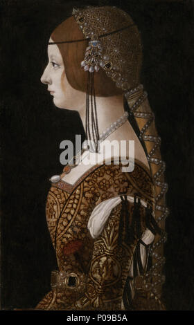 . Bianca Maria Sforza . 1493 283 Ambrogio de Predis - Bianca Maria Sforza - Google Art ProjectFXD Foto Stock