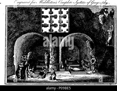 . Inglese: Fleuron dal libro: un nuovo e completo sistema di geografia. Contenente una completa e accurata, autentica e interessante conto e descrizione di Europa, Asia, Africa e America; ... Da Carlo Teodoro Middleton, Esq. assistita da diversi colleghi ... 142 Un nuovo e completo sistema di geografia Fleuron T132842-32 Foto Stock