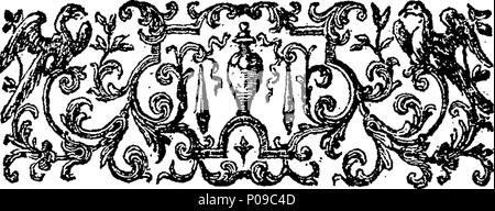. Inglese: Fleuron dal libro: anfitrione. Comedie. Par Monsieur De Moliere. Amphitryon. Una commedia. Dal francese di Moliere. 284 anfitrione. Comedie. Par Monsieur De Moliere. Amphitryon. Una commedia. Dal francese di Moliere. Fleuron T064110-14 Foto Stock