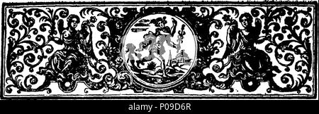 . Inglese: Fleuron dal libro: una nuova descrizione di Inghilterra e Galles, con le isole adiacenti. ... A cui si aggiunge un nuovo e corretto insieme di mappe di ogni contea ... Da Herman Moll, geografo. 146 una nuova descrizione di Inghilterra e Galles, con le isole adiacenti Fleuron T145692-6 Foto Stock