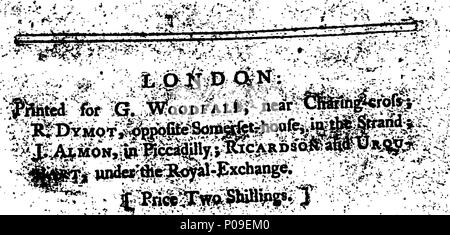 . Inglese: Fleuron dal libro: un conto di East-Florida. Con commento sul suo futuro grande importanza per il commercio e gli affari. 288 Un account di East-Florida. Con commento sul suo futuro grande importanza per il commercio e gli affari. Fleuron T110243-1 Foto Stock