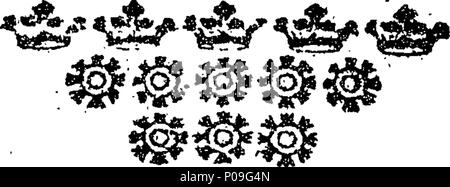 . Inglese: Fleuron dal libro: una lettera concernente la ouverture circa Kirk-Sessions e presbiteri, che sono state trasmesse ai presbiteri dalla Commissione dell'Assemblea generale, il 11 novembre. 1719. 118 una lettera concernente la ouverture circa Kirk-Sessions e presbiteri Fleuron T155047-2 Foto Stock
