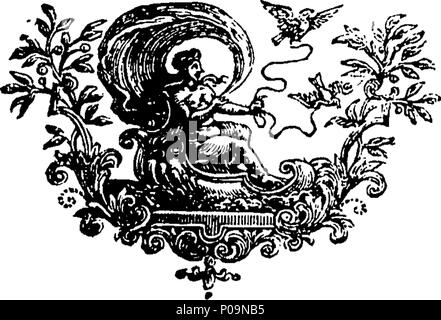 . Inglese: Fleuron dal libro: Tutto per il meglio; o il mondo girare'd up-lato verso il basso. Essendo la storia della testa-anela e il lungo-teste, con diversi personaggi di entrambi nelle seguenti sei romanzi, vale a dire il I. L'infruttuoso scandalo. II. La doverosa figlio. ... VI. La fantastica ambizione. ... Con ... un sincero esame ... della società South-Sea; ... A cui si aggiungono, ... La striscia di woolfe'd delle sue pecore abbigliamento; ... da un annonimous [sic] membro del Parlamento. 279 Tutto per il meglio; o il mondo girare'd up-lato basso Fleuron T189362-7 Foto Stock