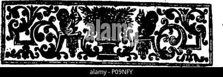 . Inglese: Fleuron dal libro: tutti i noti Colloquium del desiderio di Erasmus, di Roterdam, riguardante gli uomini, i modi e le cose, tradotto in inglese. Da N. Bailey. 280 Tutti i noti Colloquium del desiderio di Erasmus, di Roterdam, riguardante gli uomini, i modi e le cose, tradotto in inglese Fleuron T137878-1 Foto Stock