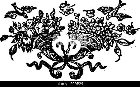 . Inglese: Fleuron dal libro: una nuova e accurata storia del Sudamerica: contenente un particolare account di alcuni incidenti che portano alla scoperta del Nuovo Mondo; della scoperta fatta da Columbus e altri avventurieri; dei diversi tentativi fatti per scoprire un Nord-Est e passaggio a nord-ovest; e quali parti dell America sono soggette alle diverse potenze europee. Con una descrizione completa delle province spagnole di peperoncino, Paraguay, Perù, e la terraferma. Della Guiana; particolarmente del Suriname appartenente all'olandese e di Caienna appartenente al francese; del Brasile, soggetti alla corona o Foto Stock