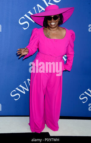 Whoopi Goldberg frequentando il CFDA Fashion Awards 2018 al Brooklyn Museum il 4 giugno 2018 a New York City. Foto Stock