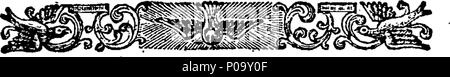 . Inglese: Fleuron dal libro: una nuova storia dell'Inghilterra, dalla domanda e risposta. Estratto da i più celebri storici inglesi, particolarmente M. de Rapin Thoyras. 151 Una nuova storia dell'Inghilterra, dalla domanda e risposta T Fleuron155111-9 Foto Stock