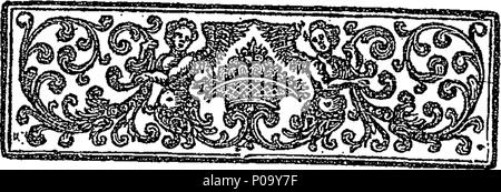 . Inglese: Fleuron dal libro: una nuova storia dell'Inghilterra, in francese e in inglese, dalla domanda e risposta. Estratto da i più celebri storici inglesi; particolarmente M. de Rapin Thoyras. 152 Una nuova storia dell'Inghilterra, in francese e in inglese, dalla domanda e risposta T Fleuron130929-3 Foto Stock