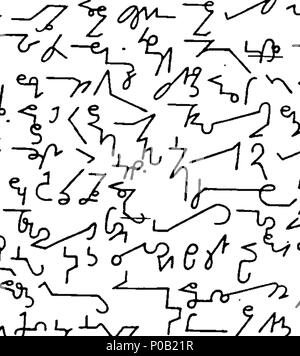 . Inglese: Fleuron dal libro: un nuovo breve grammatica a mano, contenente una regola generale per iscritto in qualsiasi lingua, se inglese, latino, francese, &c. Inoltre, particolare accorciamento e regole di giunzione montato per la lingua inglese, per unire in ogni frase cinque, sei o più parole insieme; senza togliere la penna in un istante di tempo mai inventato. Fatto secondo tutti i miglioramenti che l'autore ha fatto poiché ha pubblicato il suo primo Breve grammatica a mano circa venti anni fa: miglioramenti che rendono questo nuovo metodo molto più facile, veloce e leggibile, come è evidente Foto Stock