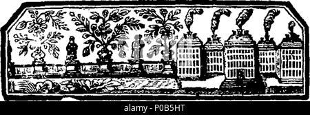 . Inglese: Fleuron dal libro: un piano del commercio in inglese. Essendo un compleat prospettiva del commercio di questa nazione, come pure la casa degli scambi come straniero. Umilmente offerti alla considerazione del re e del Parlamento. La seconda edizione. A cui viene aggiunto un allegato contenente una vista dell'aumento del commercio, non solo dell'Inghilterra, ma di tutte le nazioni commerciali di Europa dal momento che la pace con la Spagna. Il complesso contenente diverse proposte, interamente nuova, per ampliare e migliorare il nostro commercio e promuovere il consumo del nostro produce nei paesi con cui abbiamo finora non ha avuto alcun Foto Stock