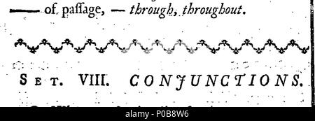 . Inglese: Fleuron dal libro: un'introduzione pratica alla grammatica inglese e la retorica. Da Abramo Crocker, School-Master, a Ilminster. 176 una pratica introduzione alla grammatica inglese e la retorica Fleuron T134193-11 Foto Stock