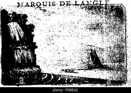 . Inglese: Fleuron dal libro: una pittoresca descrizione della Svizzera, dal Marchese de Langle. Traduzione dal francese. 167 una pittoresca descrizione della Svizzera, dal Marchese de Langle. Traduzione dal francese. Fleuron T110456-1 Foto Stock