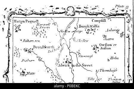 . Inglese: Fleuron dal libro: un sondaggio effettivo del grande post-strade tra Londra ed Edimburgo, da Mostyn John Armstrong, geo. 302 Un sondaggio effettivo del grande post-strade tra Londra ed Edimburgo, da Mostyn John Armstrong, Geo Fleuron T129636-14 Foto Stock