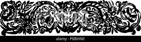 . Inglese: Fleuron dal libro: un argomento per dimostrare che il design di impiegare e enobling stranieri, è treasonable congiura contro la costituzione, pericolose per il Regno, un affronto alla nobiltà della Scozia in particolare, e disonorevole al peerage della Gran Bretagna in generale. Con una appendice; in cui un pamphlet insolente, entituled, l'anatomia della Gran Bretagna, è anatomiz'd; e il suo design e gli autori rilevato ed esposto. 309 un argomento per dimostrare che il design di impiegare e enobling stranieri Fleuron N025560-2 Foto Stock