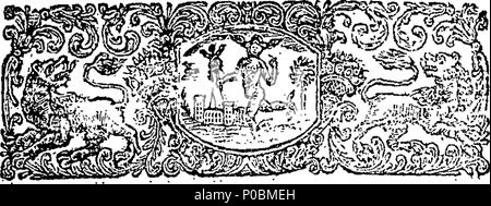 . Inglese: Fleuron dal libro: un seasonable verificare per la furia di un unfledg'd ministro del Vangelo. In una lettera al Reverendo Sig. T- - - - - - - - - - - - molto giovane Glóstershire ecclesiastico. Scritto dal sig. J- - - - - - - - - - - - - molto giovane laico Wiltshire. Occasione'd da ex's falsly caricando quest'ultimo con l'ateismo. In cui sono interspers'd alcune osservazioni sull'Ateismo e superstizione, insieme con un suggerimento o due per i professori del cristianesimo in generale. 186 Un seasonable verificare per la furia di un unfledg'd ministro del Vangelo Fleuron T103601-3 Foto Stock