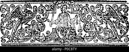 . Inglese: Fleuron dal libro: un inchiesta dopo la felicità. In tre parti. Da Richard Lucas, D.D. prebendary tardiva di Westminster. ... La possibilità di ottenere la felicità. 313 un inchiesta dopo la felicità Fleuron T083522-4 Foto Stock