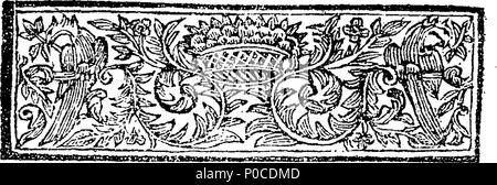 . Inglese: Fleuron dal libro: un sermone predicare'd all'assise tenutasi a Stafford, luglio 26, 1716. Prima l'onorevole Sir Thomas Bury, KNT Signore Chief-Baron dello Scacchiere. E Sir Robert Eyre, Knt uno dei giudici del re-banco. Da Thomas Southall, M. A. Vicario di Harborne nella contea di Stafford. Pubblicare'd su richiesta della High-Sheriff, e i colleghi della Grand-Inquest. 192 un sermone predicare'd all'assise tenutasi a Stafford, luglio 26, 1716 Fleuron T173454-3 Foto Stock