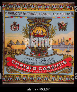 . Inglese: molto vecchia confezione di un prodotto che non è prodotta e non si vendono più. . 13 aprile 2014, 10:59:25. 1 sconosciuto Christo Cassimis sigarette pack, pic2 Foto Stock